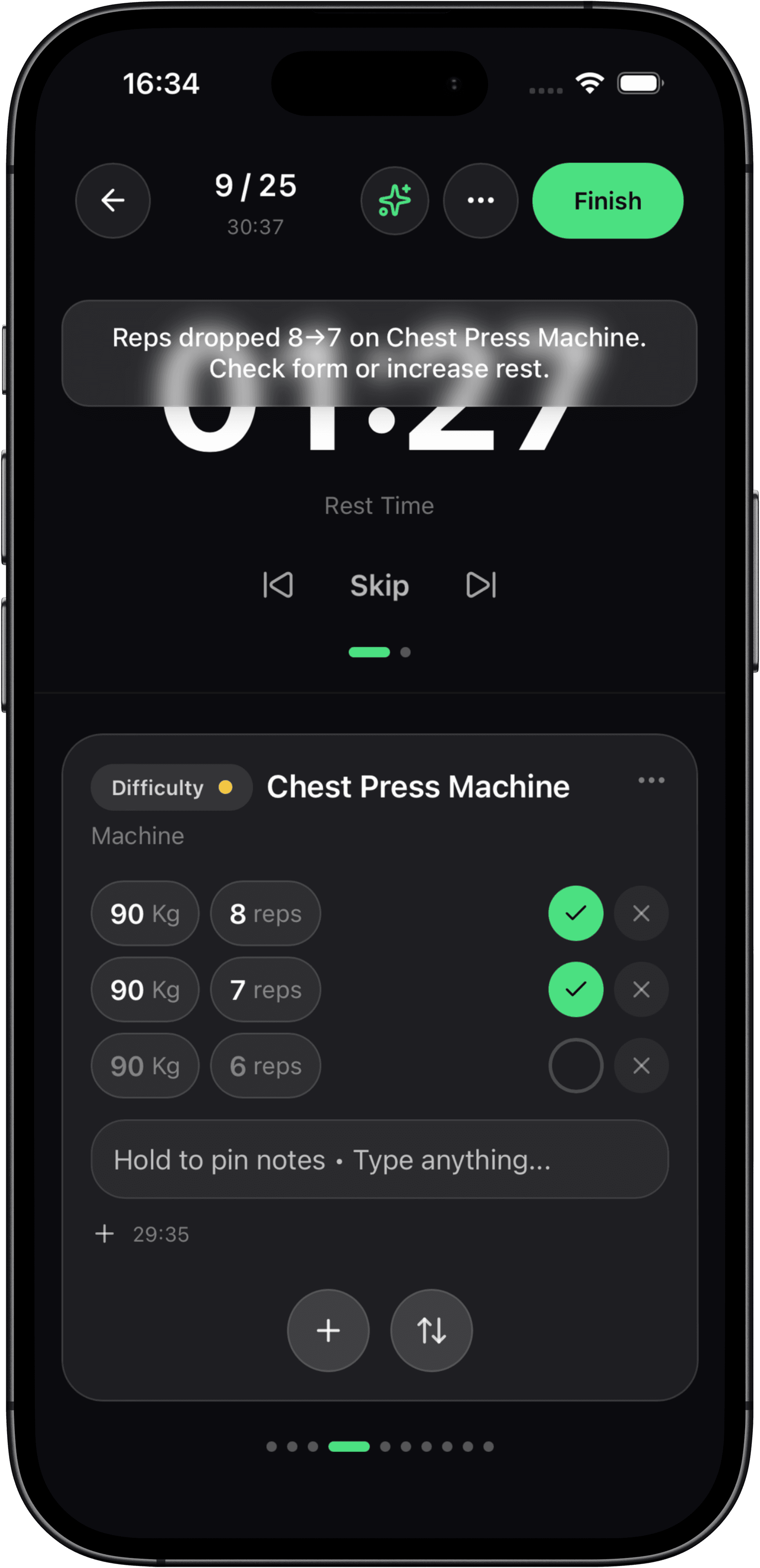 Track'd inactive screen